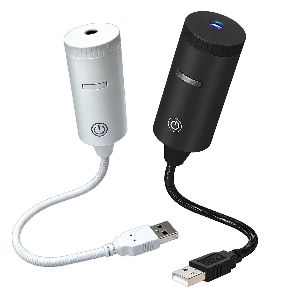 Orbit USB galaxy projector in white and black